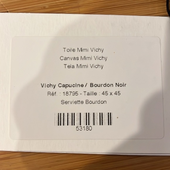 NWT-Maison de Vacances the toile Mimi Vichy canvas-8 Napkins
Orig $22 napkin - Picture 2 of 5